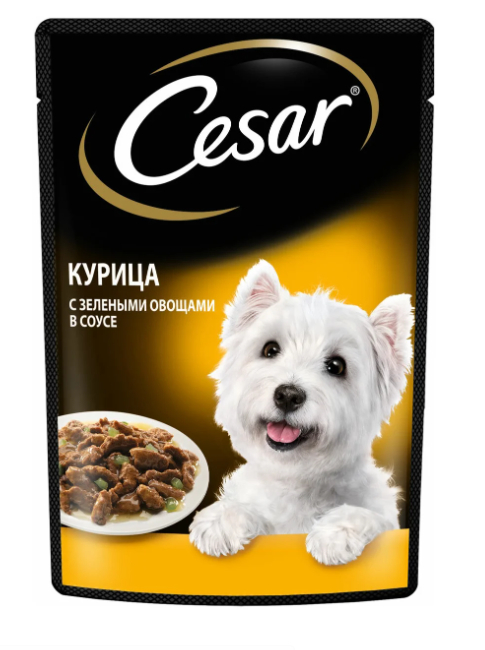 ТМ Cesar Пауч 85 гр Курица с зел. овощами