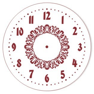 Трафарет для часов, ЭЛГ15-02, d=15 см