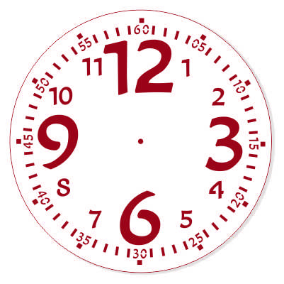 Трафарет для часов, ЭЛГ25-27, d=25 см