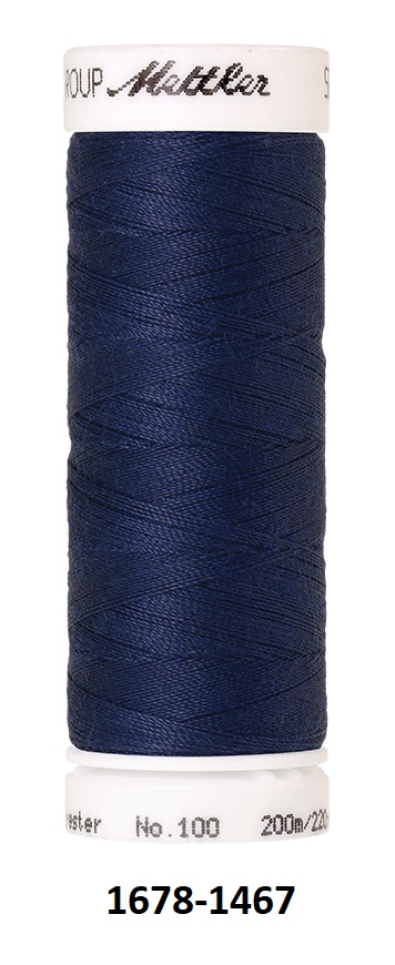 Швейная нить универсальная Mettler SERALON  200 метров (1678) / синие оттенки