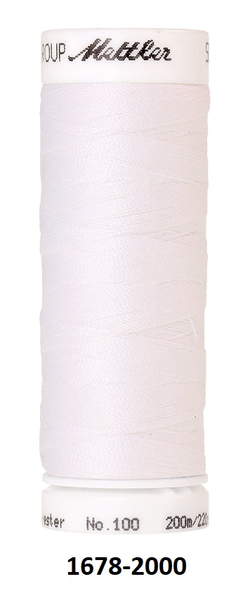 Швейная нить универсальная Mettler SERALON  200 метров (1678) / белые, молочные и бежевые оттенки