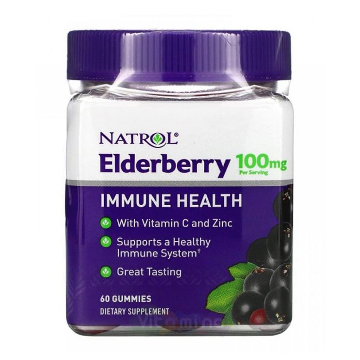 Natrol Elderberry Ягоды бузины, 60 шт