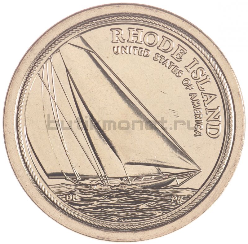1 доллар 2022 США Яхта Род Айленд (Американские инновации)