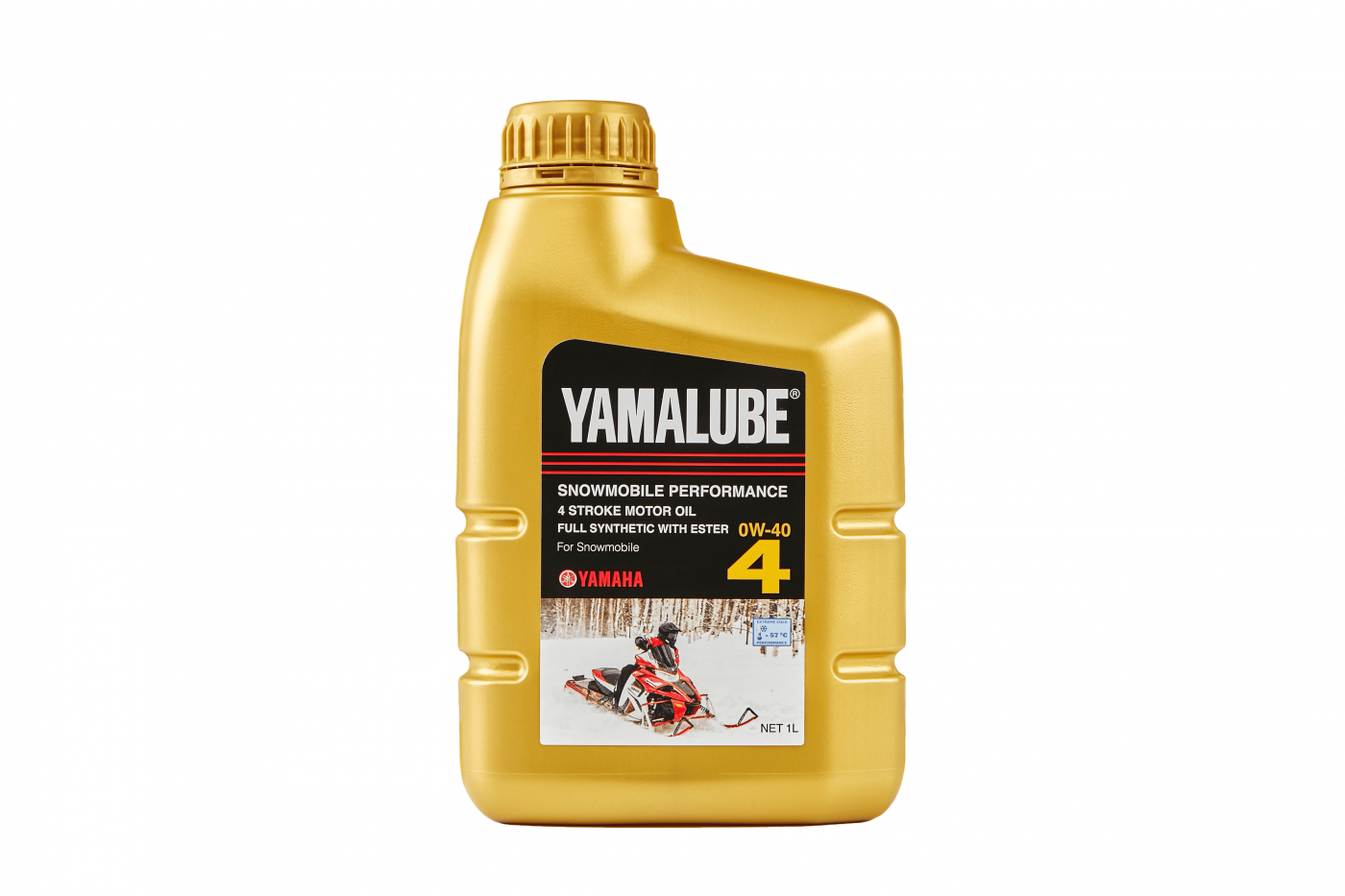 Моторное масло Yamalube 0W-40 синтетическое с эстерами для снегоходов, 1 л