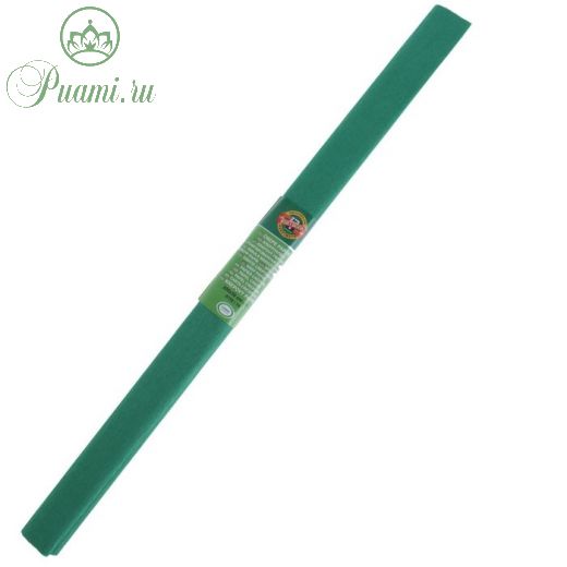 Бумага креповая поделочная гофро Koh-I-Noor 50 x 200 см 9755/19 зелёная тёмная, в рулоне