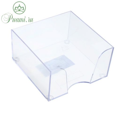 Подставка для бумажного блока "Attomex" 90 х 90 х 50, пластик, цвет прозрачный