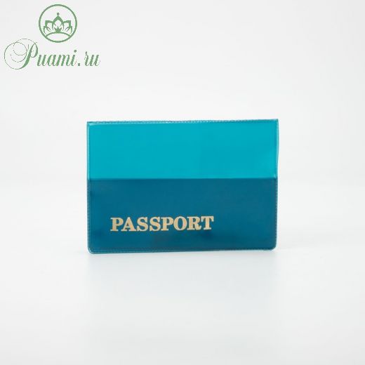 Обложка на паспорт, цвет тёмно-зелёный