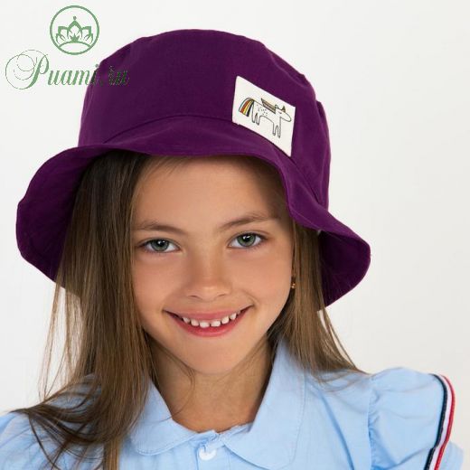 Панамка для девочки, цвет фиолетовый, размер 48-50