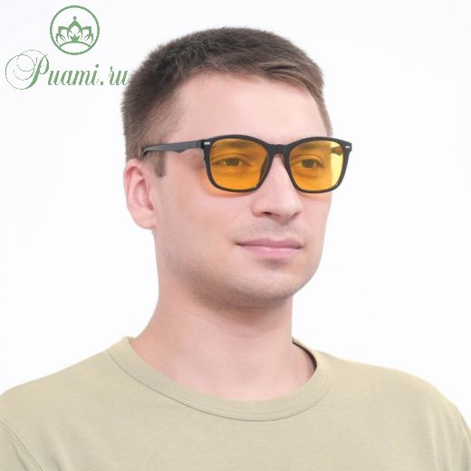 Очки солнцезащитные водительские "Мастер К.", линза 4.7 х 6 см, ширина 14 см, дужка 14.5 см   554146