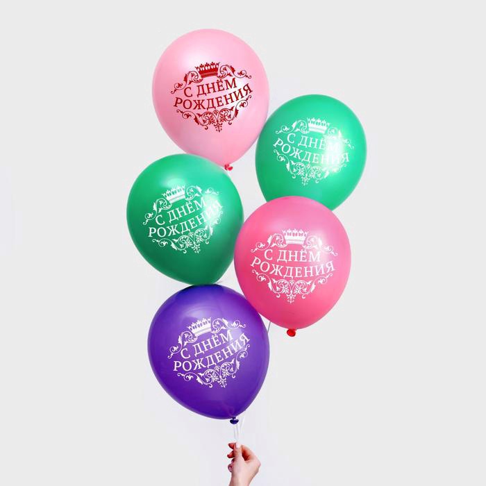 Фонтан шаров «С днём рождения»