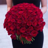 АКЦИЯ! 101 красная роза (Импорт)