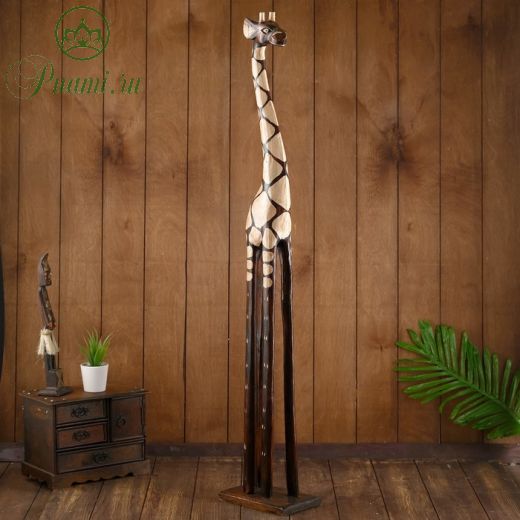 Сувенир дерево "Жираф пятнистые ноги" светлый14х22х100 см