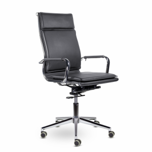 Компьютерное кресло СН-301 Кайман Комфорт В хром Ср S-0422 (темно-серый)