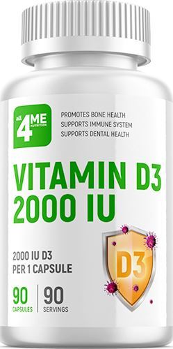 4Me Nutrition - Vitamin D3 2000 IU
