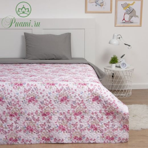 Покрывало "LoveLife" Flowers, ультрастеп 150х210 ± 5 см, пл 210 г/м?