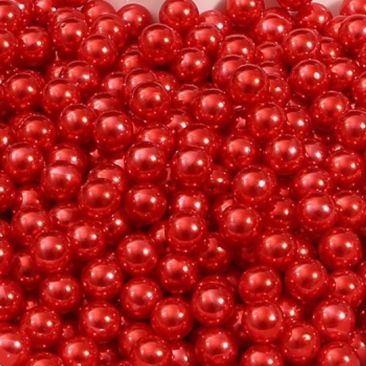 Бусины - шарики под жемчуг (пластик) 4 мм БЕЗ ОТВЕРСТИЯ Разные цвета 250 штук в уп. (SBT-P)
