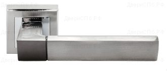 Дверные ручки Rucetti RAP 16-S SN/CP Цвет - Белый никель/хром