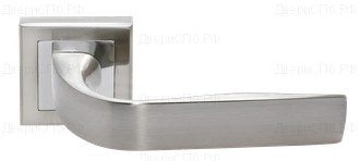 Дверные ручки Rucetti RAP 15-S SN/CP Цвет - Белый никель/хром