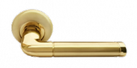 Дверные ручки Rucetti RAP 2 SG/GP Цвет - Матовое золото/золото