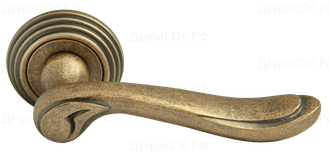 Дверные ручки Rucetti RAP-CLASSIC-L 6 OMB Цвет - старая античная бронза