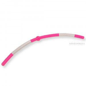 Силиконовые приманки Cool Place Червь Лапша Доширак 10 см / цвет: бело-розовый