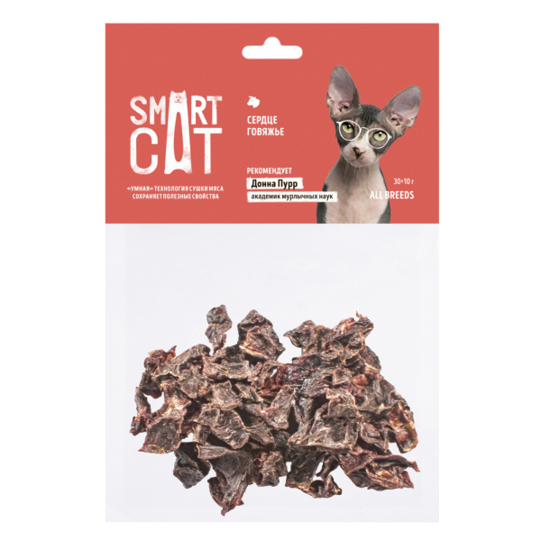 Лакомство для кошек Smart Cat легкое говяжье 30 гр