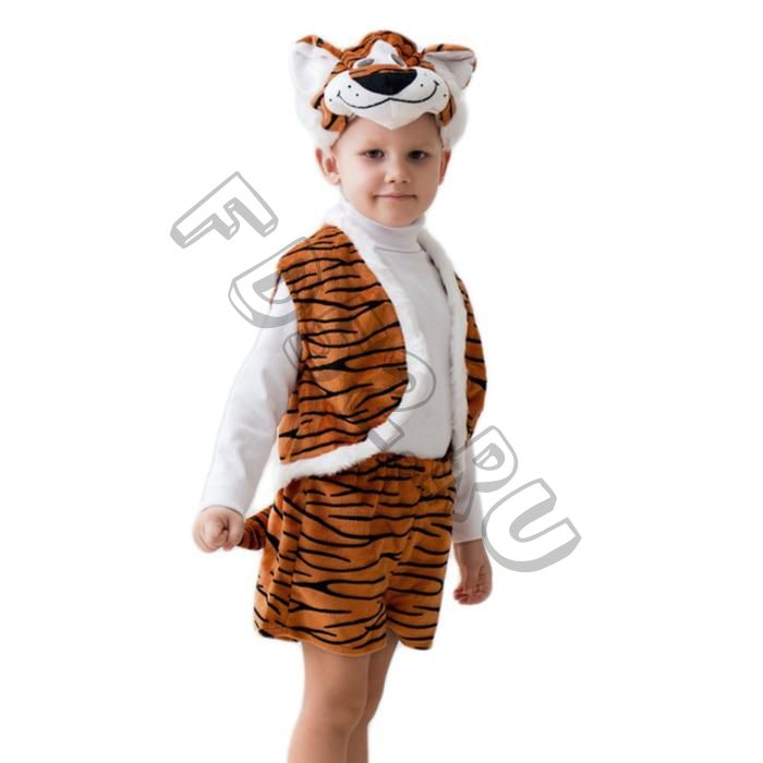 Карнавальный костюм «Тигр», 3-5 лет, рост 104-116 см