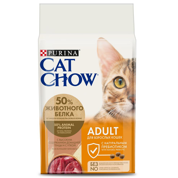Сухой корм для кошек Purina Cat Chow Adult Duck с уткой 1.5 кг