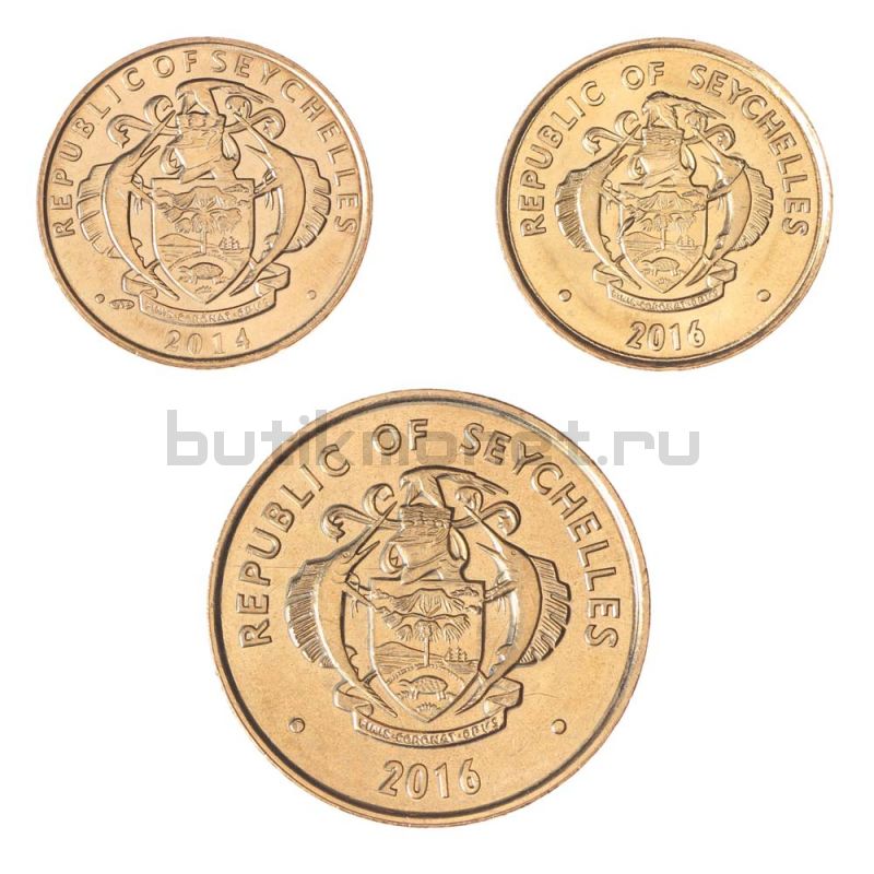 Набор монет 2014-2016 Сейшельские острова (3 штуки)