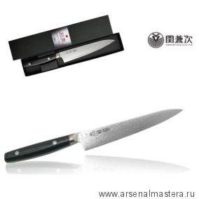 Новинка! Нож Кухонный Универсальный Kanetsugu Saiun Damascus длина лезвия 150 мм сталь VG-10, 33 слоя рукоять микарта заточка 10000 Tojiro 9002
