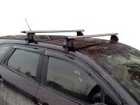 Багажник на крышу Renault Kaptur, Евродеталь, крыловидные дуги