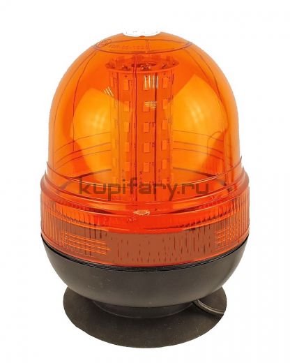 Проблесковый маяк оранжевый на магните SMD 17 см 12-24 вольт ip67
