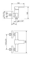 Однорычажный смеситель для душа Migliore Kvant ML.KVT-2738 схема 5