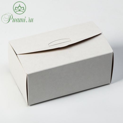 Коробка пищевая Slide, белая, 15 х 9 х 7 см