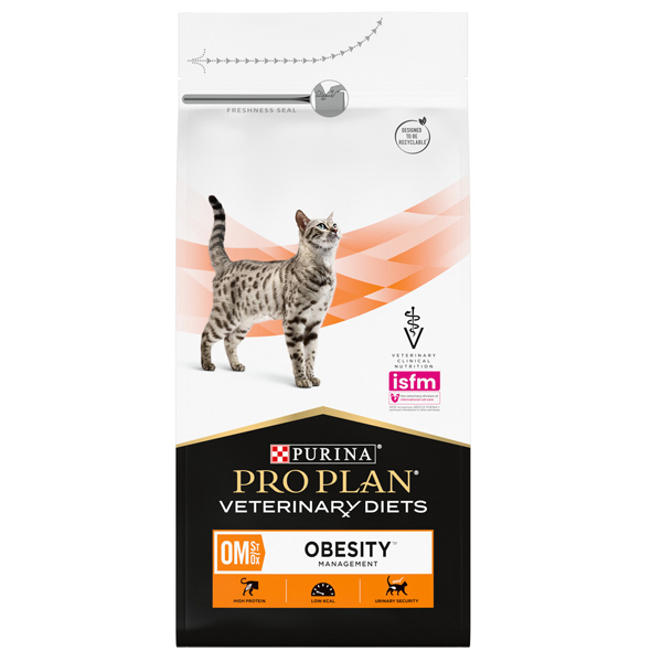 Сухой корм для кошек Pro Plan Veterinary Diets Obesity Management St/Ox, для снижения избыточной массы тела 1.5 кг