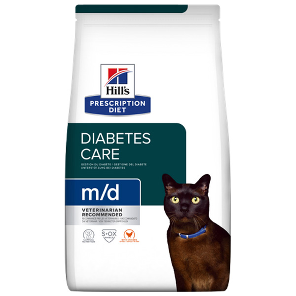Сухой корм для кошек Hills Prescription Diet M/D при сахарном диабете с курицей 1.5 кг