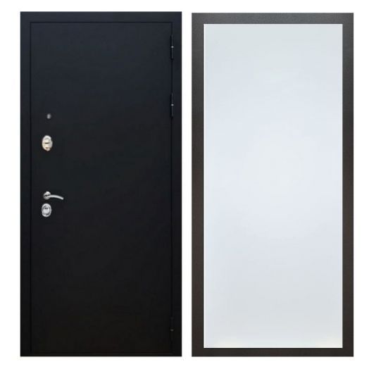 Дверь входная металлическая Армада H5 Черный муар ФЛ-Гладкая Белый Софт