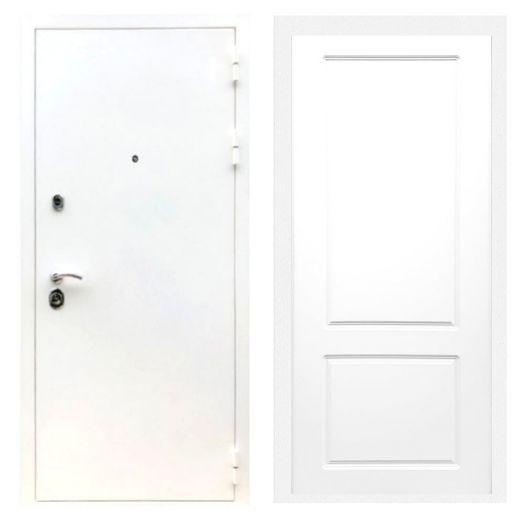 Дверь входная металлическая Армада H5 Шагрень Белая ФЛ-117 Белый Софт