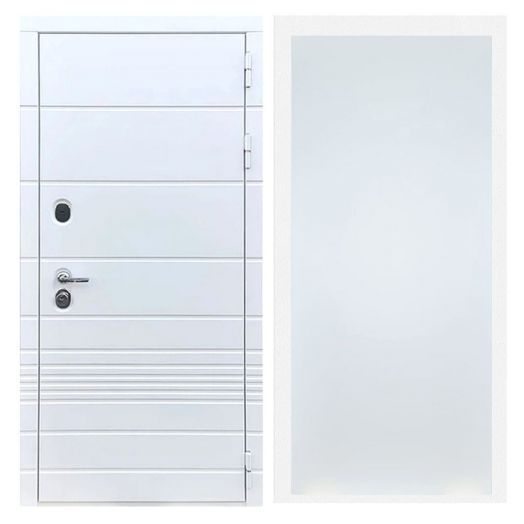 Дверь входная металлическая Армада H-TR Белый Софт ФЛ-Гладкая Белый Софт
