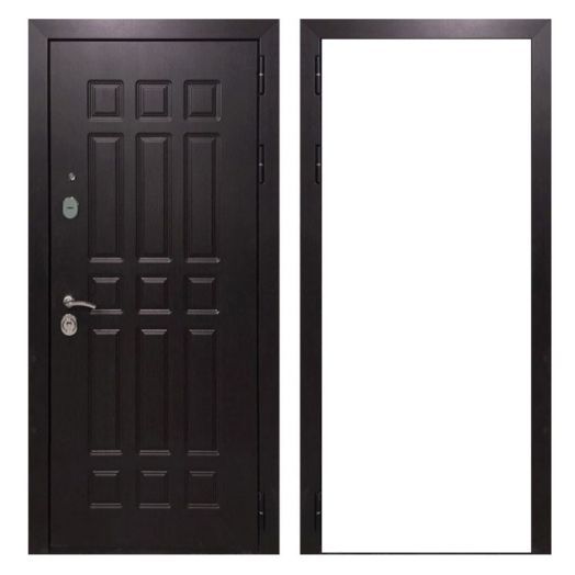 Дверь входная металлическая Армада H8 Венге ФЛ-Гладкая Белый Софт