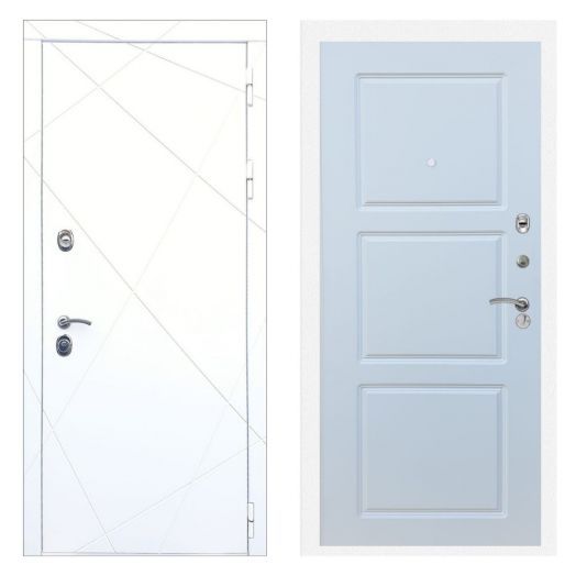 Дверь входная металлическая Армада H13 Белая шагрень ФЛ-3 Белый Софт