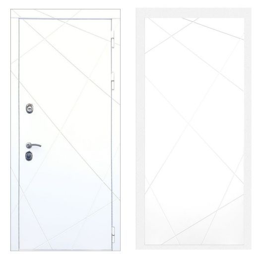 Дверь входная металлическая Армада H13 Белая шагрень ФЛ-291 Белый Софт