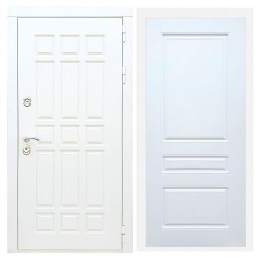 Дверь входная металлическая Армада H8 Белая Шагрень ФЛ-243 Белый Софт