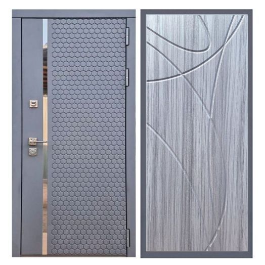 Дверь входная металлическая Армада H24 Силк Титан ФЛ-247 Сандал Серый