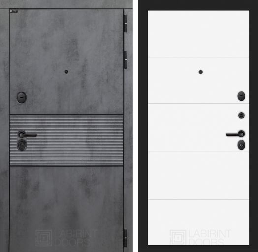 Дверь Входная Лабиринт (LABIRINT) INFINITY  13 Белый софт