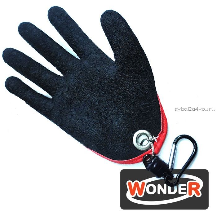 Перчатки для захвата рыбы Wonder XL (под правую руку)