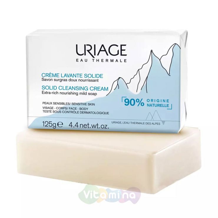 Uriage Крем-мыло очищающее питательное, 125 г