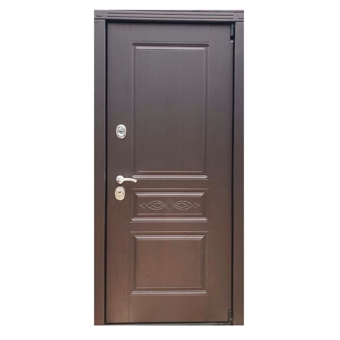 Дверь REX Премиум S Дуб фактурный шоколад металлическая