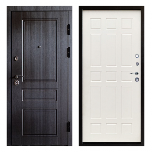 Входная Металлическая Дверь Термодор Termo-door (T.DOOR)  Орегон венге Спарта белое дерево