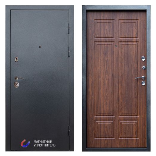 Входная Металлическая Дверь Термодор Termo-door (T.DOOR) Техно Графит Орех премиум